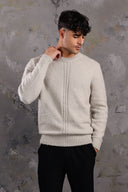 Men's Crew Neck Basic Pullover In Gray