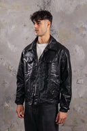 Men’s Leather Jacket In Black