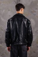 Men’s Leather Jacket In Black