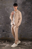 Men's Beige Zip Jacket