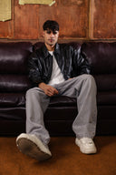 Men’s Black Leather Jacket Minimal & Modern