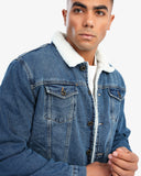Men’s Denim Jacket With Shearling