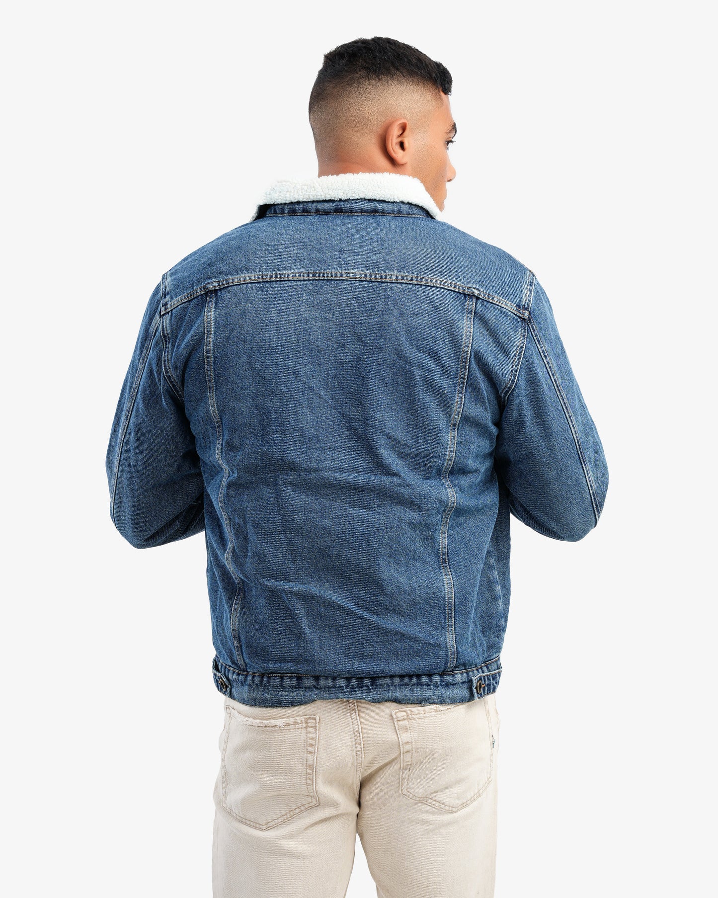 Men’s Denim Jacket With Shearling