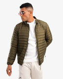 Men’s Waterproof Puffer Jacket In Olive
