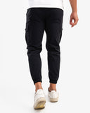Men's Slimline Joggers Trousers In Black