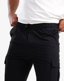 Men's Slimline Joggers Trousers In Black