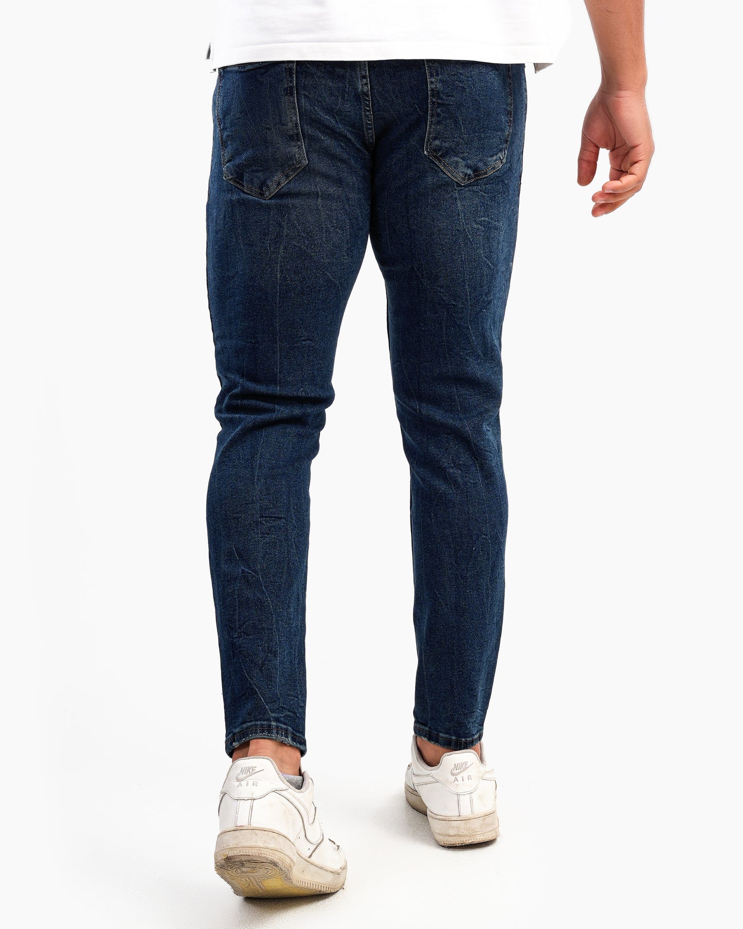 Men’s Slim Fit Denim Trousers In Blue