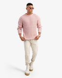 Men's Crew Neck Ripped Pullover In Simon