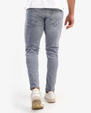 Men’s Slim Fit Denim Trousers In Gray