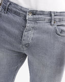 Men’s Slim Fit Denim Trousers In Gray