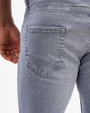Men’s Slim Fit Denim Trousers In Gray
