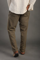 Men's Sage Green Regular Fit Trousers