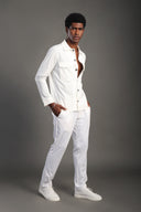 Men's White Collar Shirt