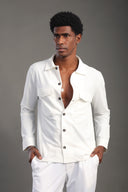 Men's White Collar Shirt