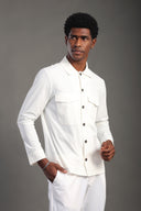 Men's White Collar Shirt