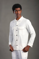 Men's White Collar Shirt