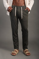 Men's Olive Green Regular Fit Trousers