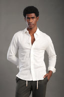Men's White Regular Shirt