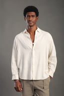 Men's Sand Beige Oversize Loose Shirt