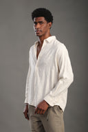 Men's Sand Beige Oversize Loose Shirt