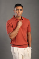 Men's Stone Button Plain Polo T-shirt