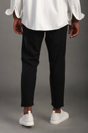Men's Black Regular Fit Trousers