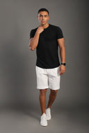 Men's Black Round Neck T-shirt