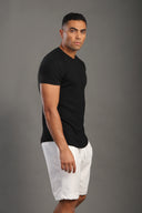 Men's Black Round Neck T-shirt