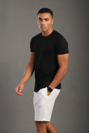 Men's Black Round Neck T-shirt