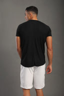Men's Black Round Neck T-shirt