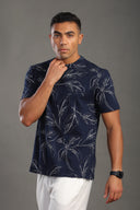 Men's Navyblue Printed T-shirt