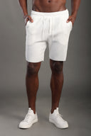 Men's White Stripes Shorts