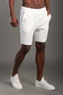 Men's White Stripes Shorts