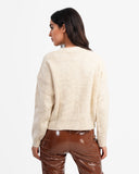Women's Knitted V Neck Cardigan In Beige