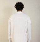 Men's White Long Sleeve Stripes Shirt