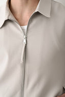 Men's Light Taupe Zip Jacket
