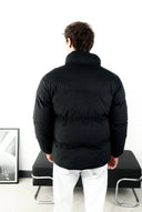 Men’s Black Corduroy Puffer Jacket