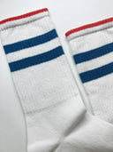 Blue Lines Crew Socks