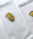 Homer Simpson Print Crew Socks