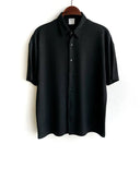 Men's Black Half Sleeve Pleated Shirt