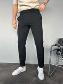 Men's Black Slim Fit Trousers