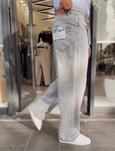 Men's Relax Baggy Gray Trousers