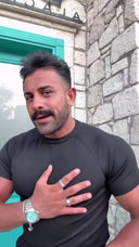 Men's Black Round Neck T-shirt