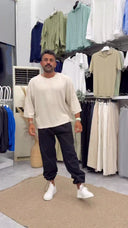 Men's Sand Beige Oversize T-shirt