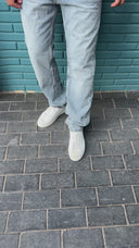 Men's Sage Green Zipper Collar T-shirt