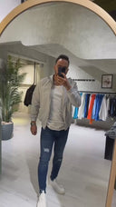 Men’s Windbreaker Waterproof Jacket In Gray