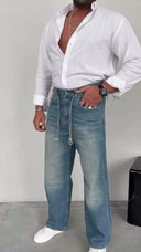Men's Relax Baggy Denim Trousers