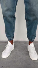 Men's Slimline Joggers Denim Blue Trousers