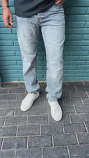 Men's Petrol Blue Zipper Collar T-shirt